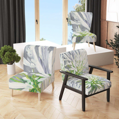 Flower Cleome Splash II - Traditional Accent Chair