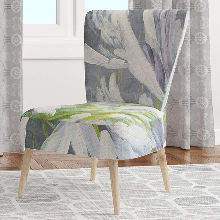 Flower Cleome Splash II Tranditional Accent Chair