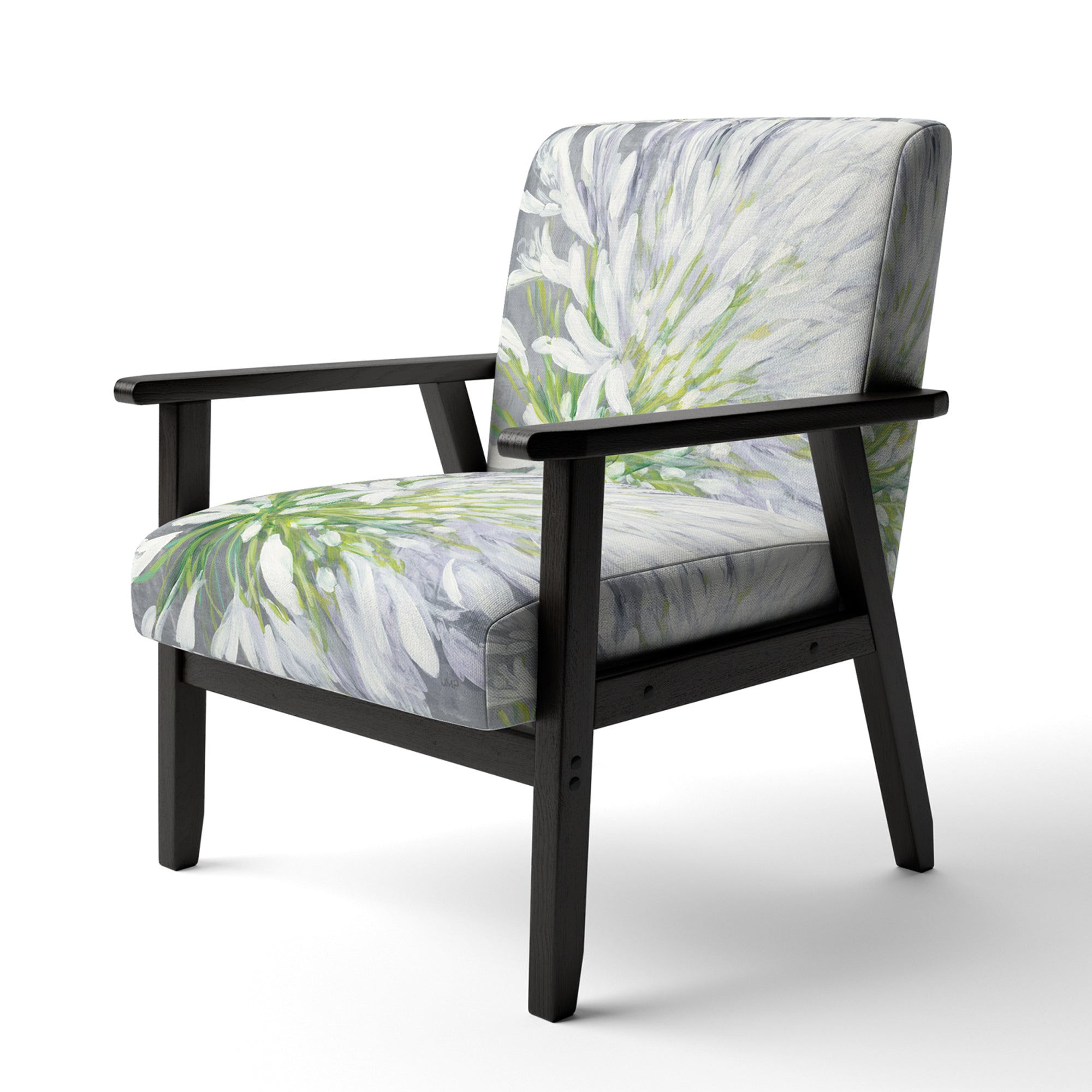 Flower Cleome Splash II Tranditional Accent Chair