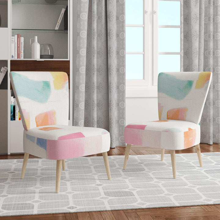 Joy Geometric Simple Mid-Century Accent Chair