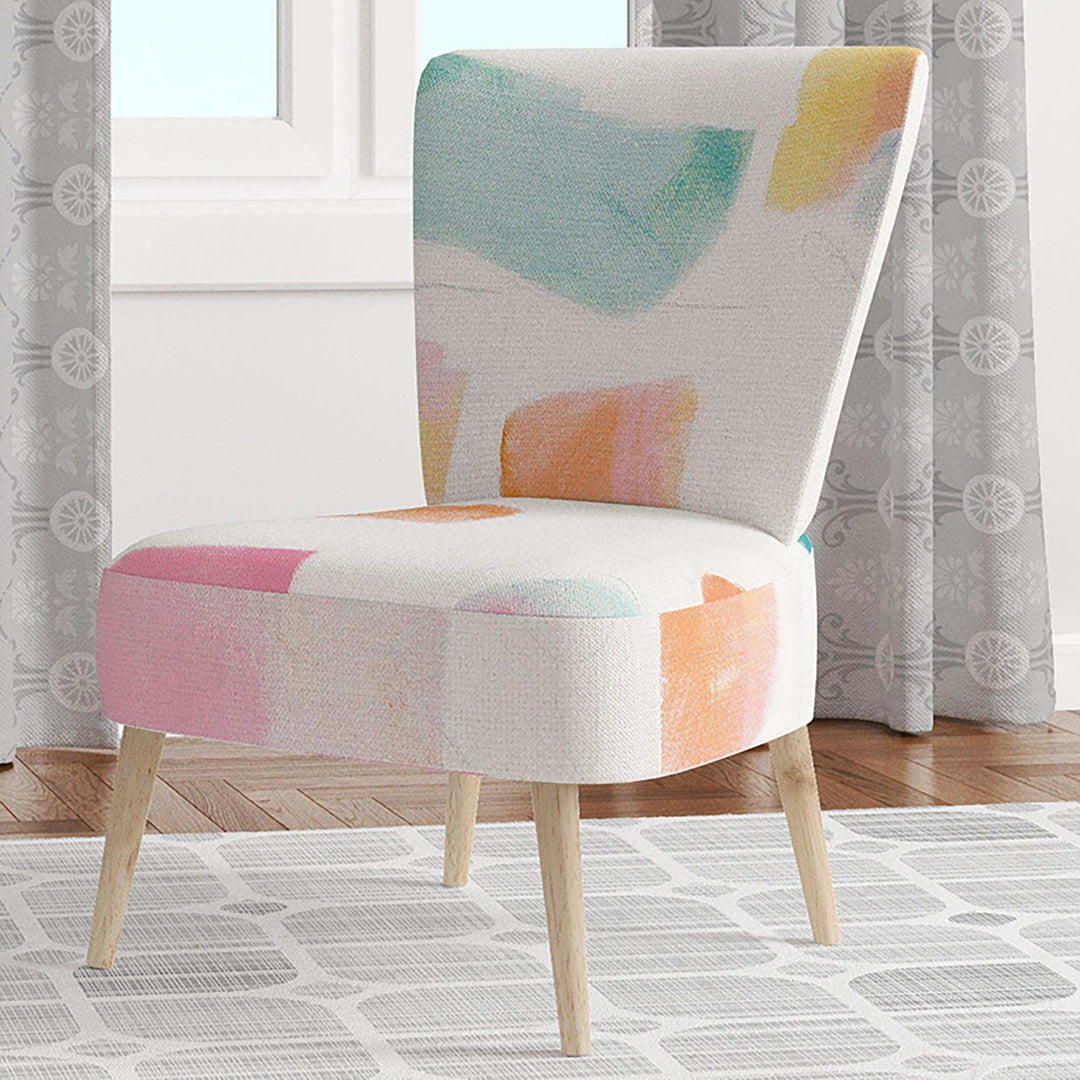 Joy Geometric Simple Mid-Century Accent Chair