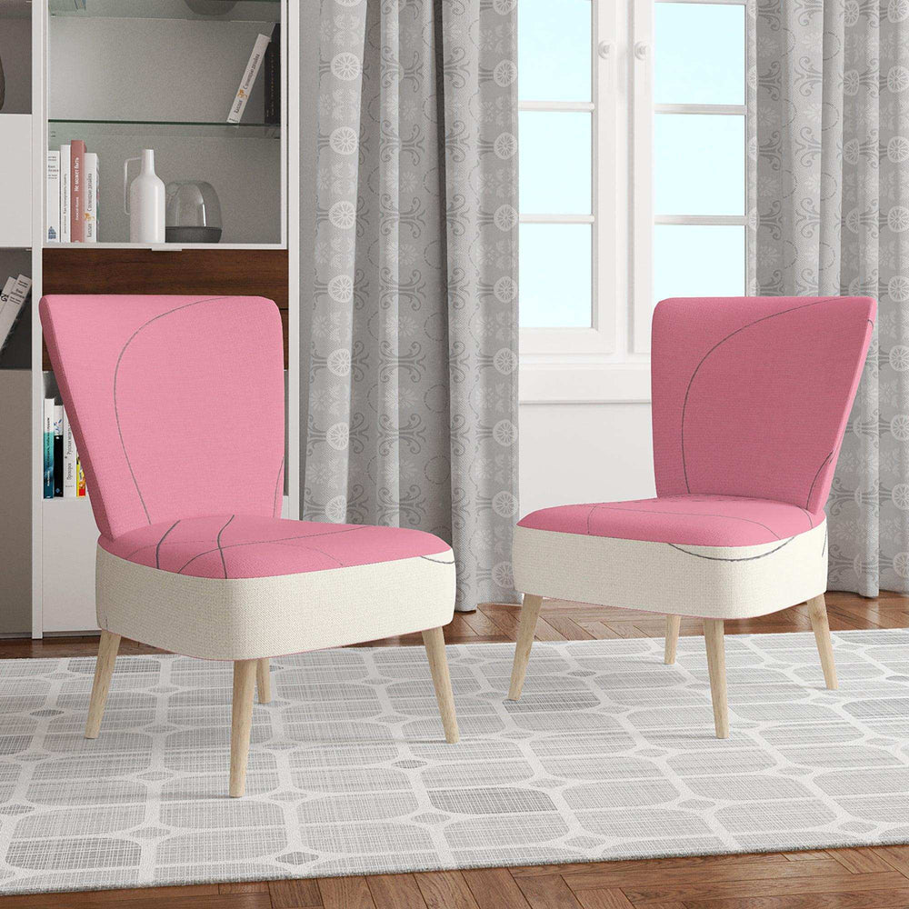 Geometric Neapolitan II Shabby Chic Accent Chair