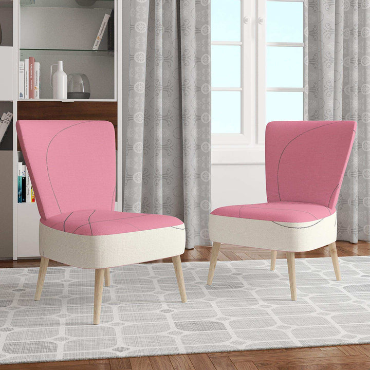 Geometric Neapolitan II Shabby Chic Accent Chair