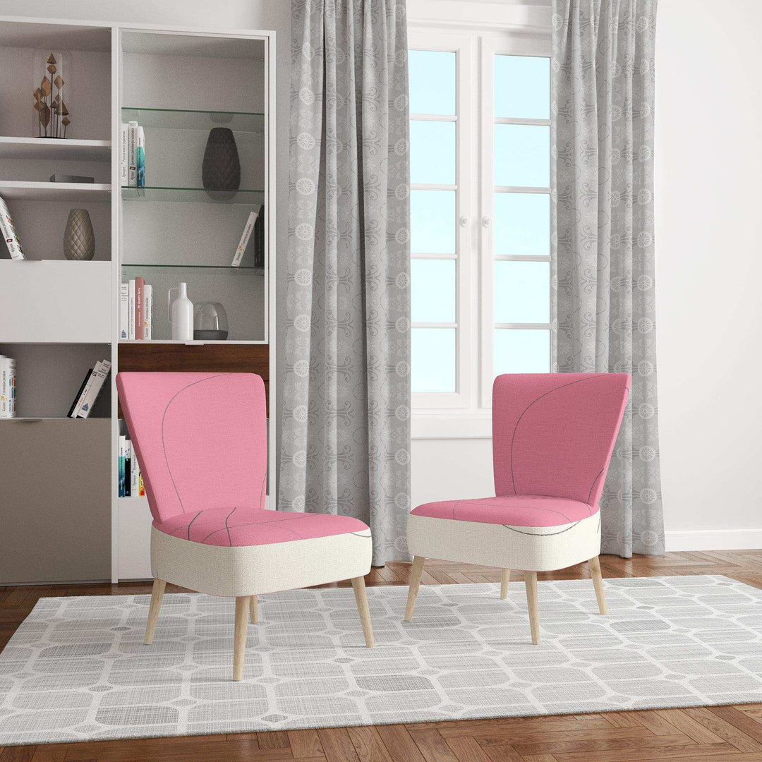 Geometric Neapolitan II Shabby Chic Accent Chair