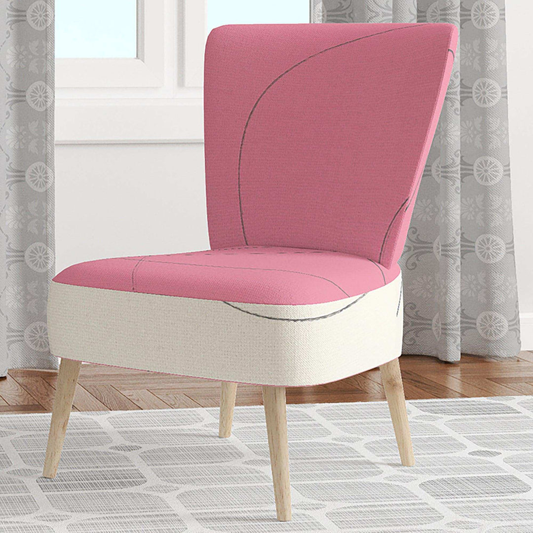Geometric Neapolitan II Shabby Chic Accent Chair