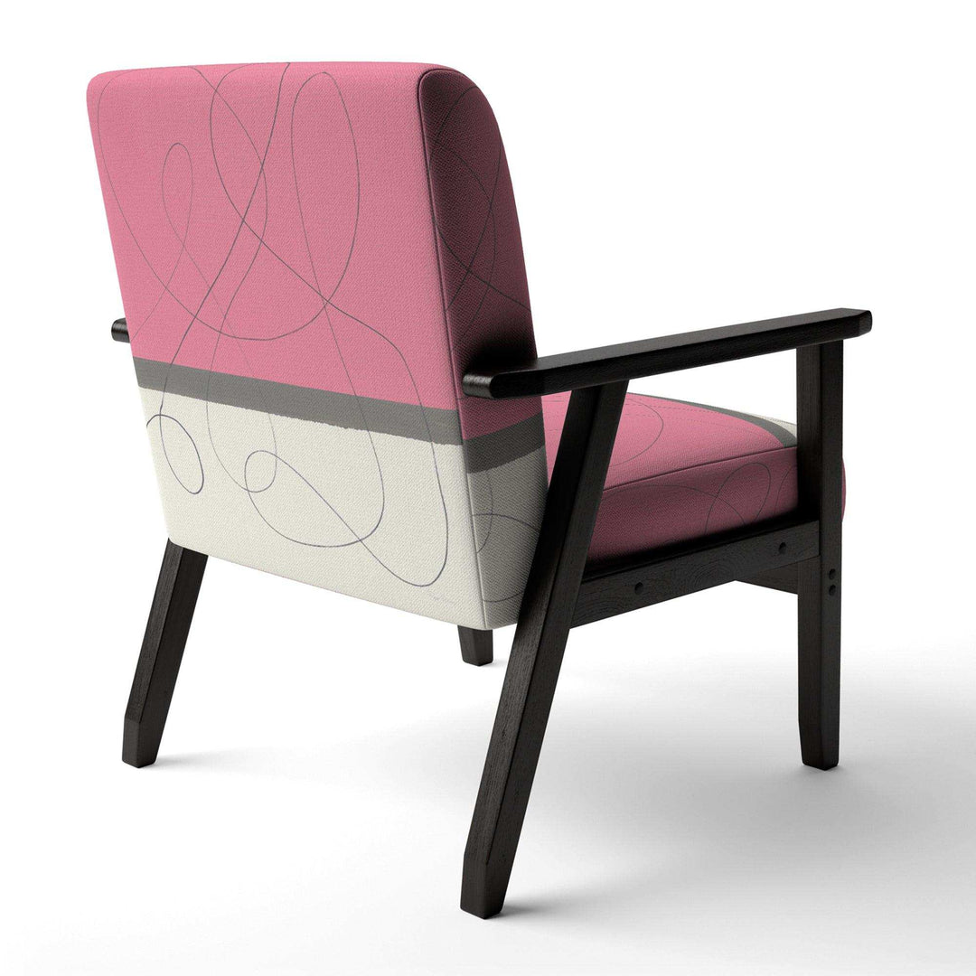 Geometric Neapolitan II Shabby Chic Accent Chair