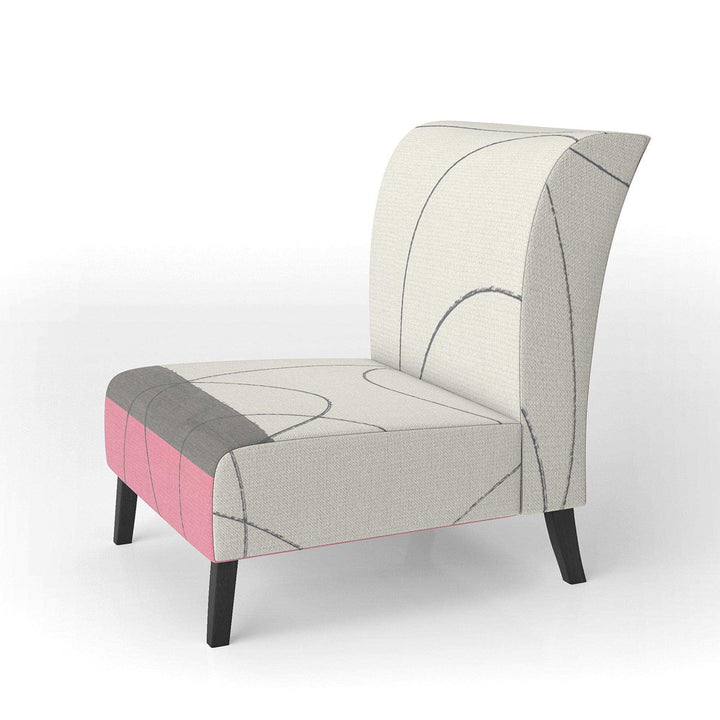 GeometricNeapolitan I Shabby Chic Accent Chair