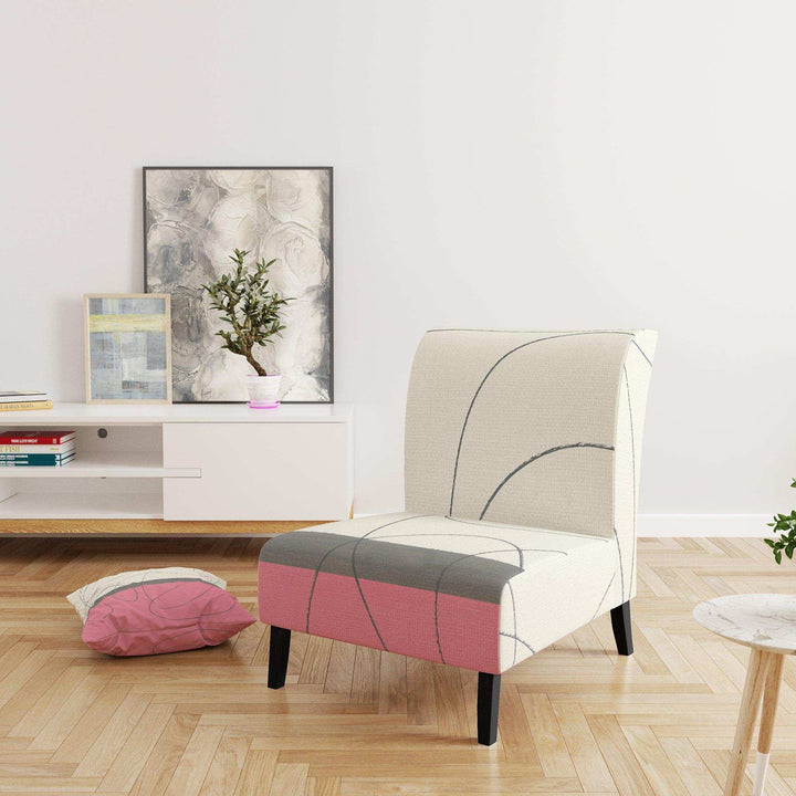 GeometricNeapolitan I Shabby Chic Accent Chair