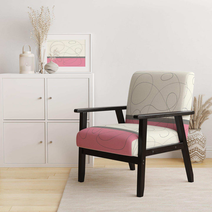 GeometricNeapolitan I Shabby Chic Accent Chair
