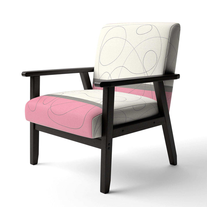 GeometricNeapolitan I Shabby Chic Accent Chair