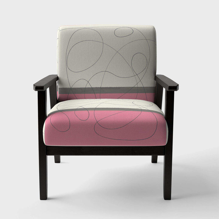 GeometricNeapolitan I Shabby Chic Accent Chair