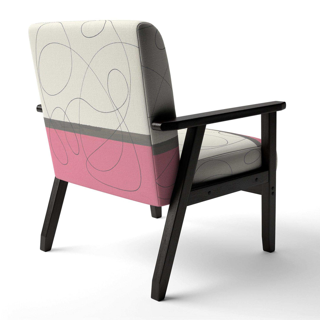 GeometricNeapolitan I Shabby Chic Accent Chair