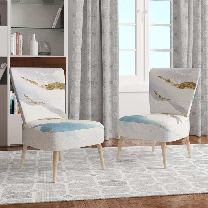 Abstract Drift v2 Glam Accent Chair Side Chair
