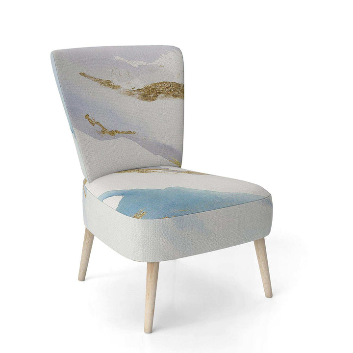 Abstract Drift v2 Glam Accent Chair Side Chair