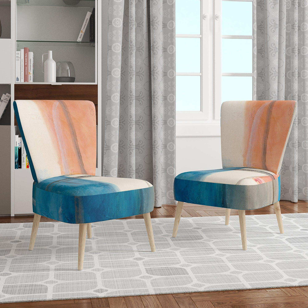 Modern Simply Blue Mid-Century Accent Chair