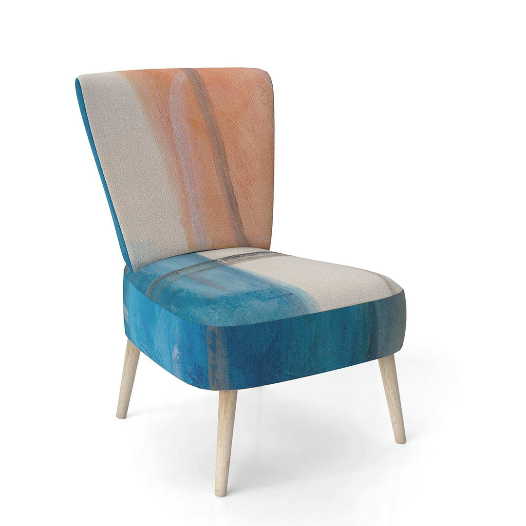 Modern Simply Blue Mid-Century Accent Chair