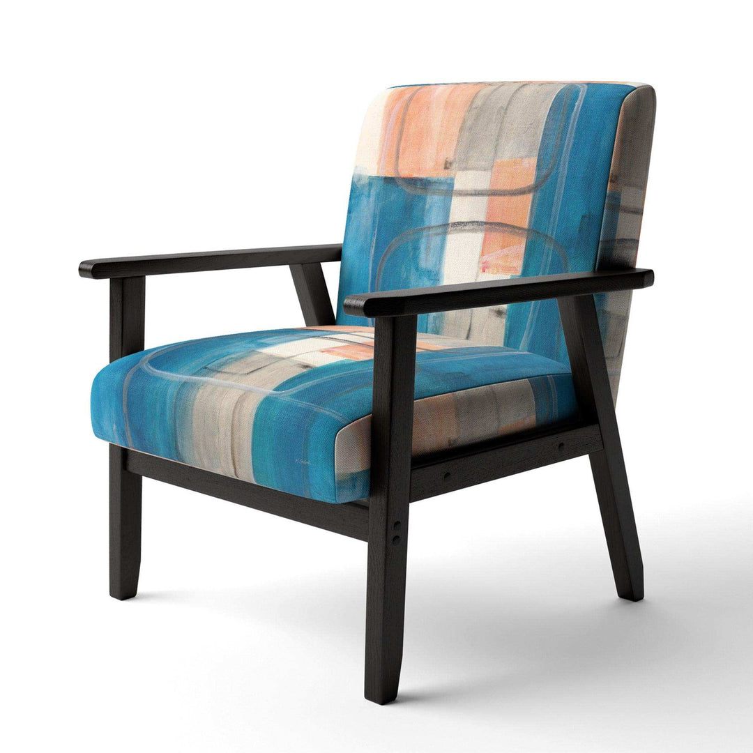 Modern Simply Blue Mid-Century Accent Chair