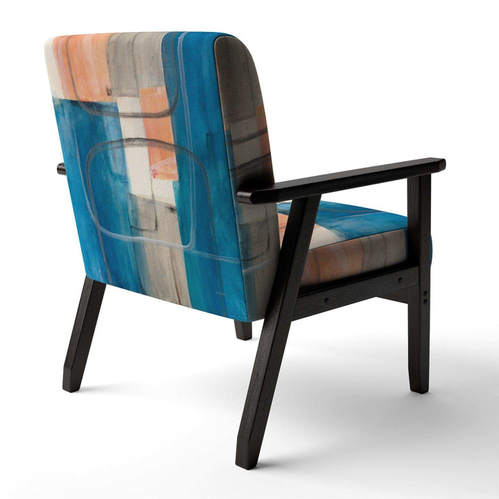 Modern Simply Blue Mid-Century Accent Chair