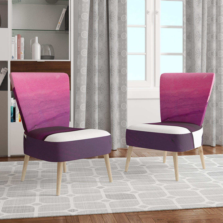Paint of Magenta Stone Shabby Chic Accent Chair