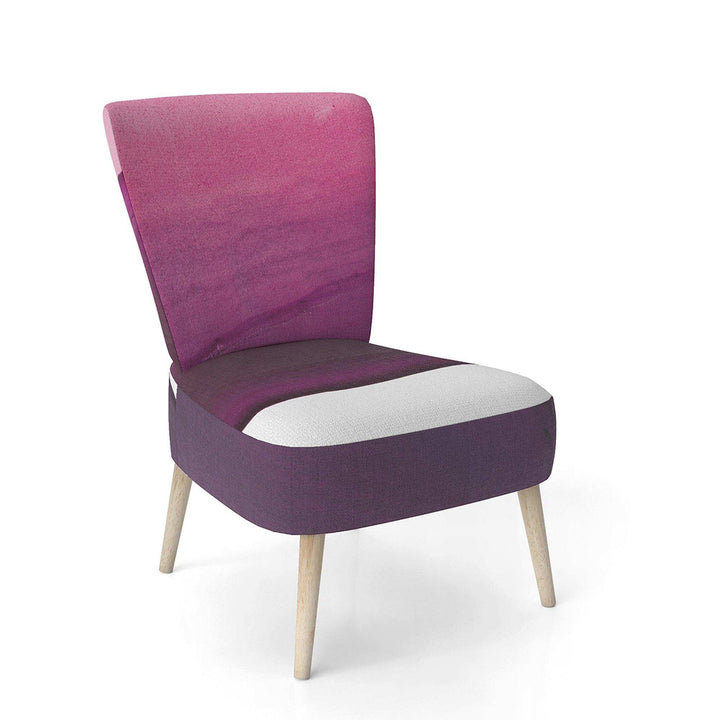 Paint of Magenta Stone Shabby Chic Accent Chair