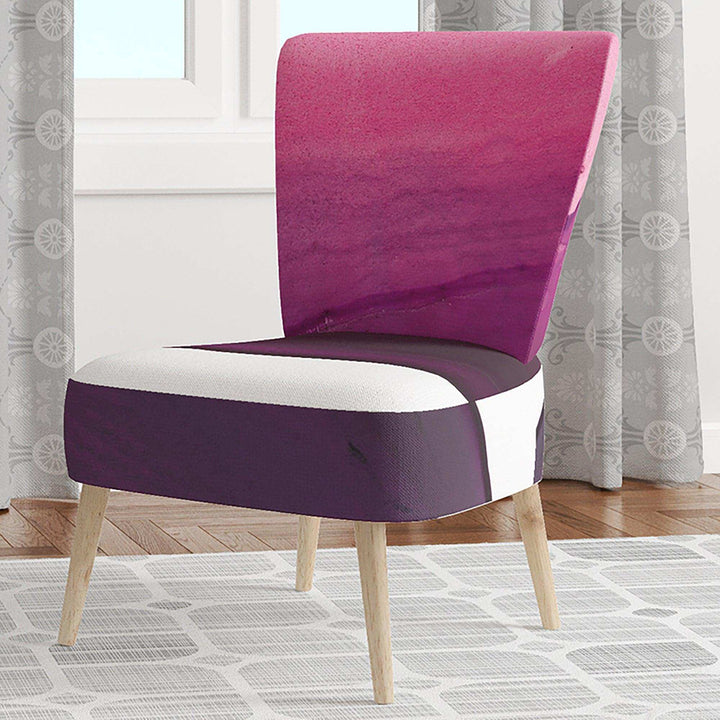 Paint of Magenta Stone Shabby Chic Accent Chair