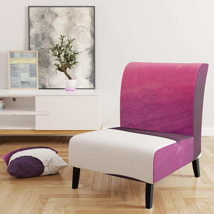 Paint of Magenta Stone Shabby Chic Accent Chair