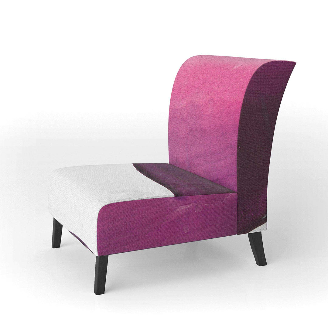Paint of Magenta Stone Shabby Chic Accent Chair