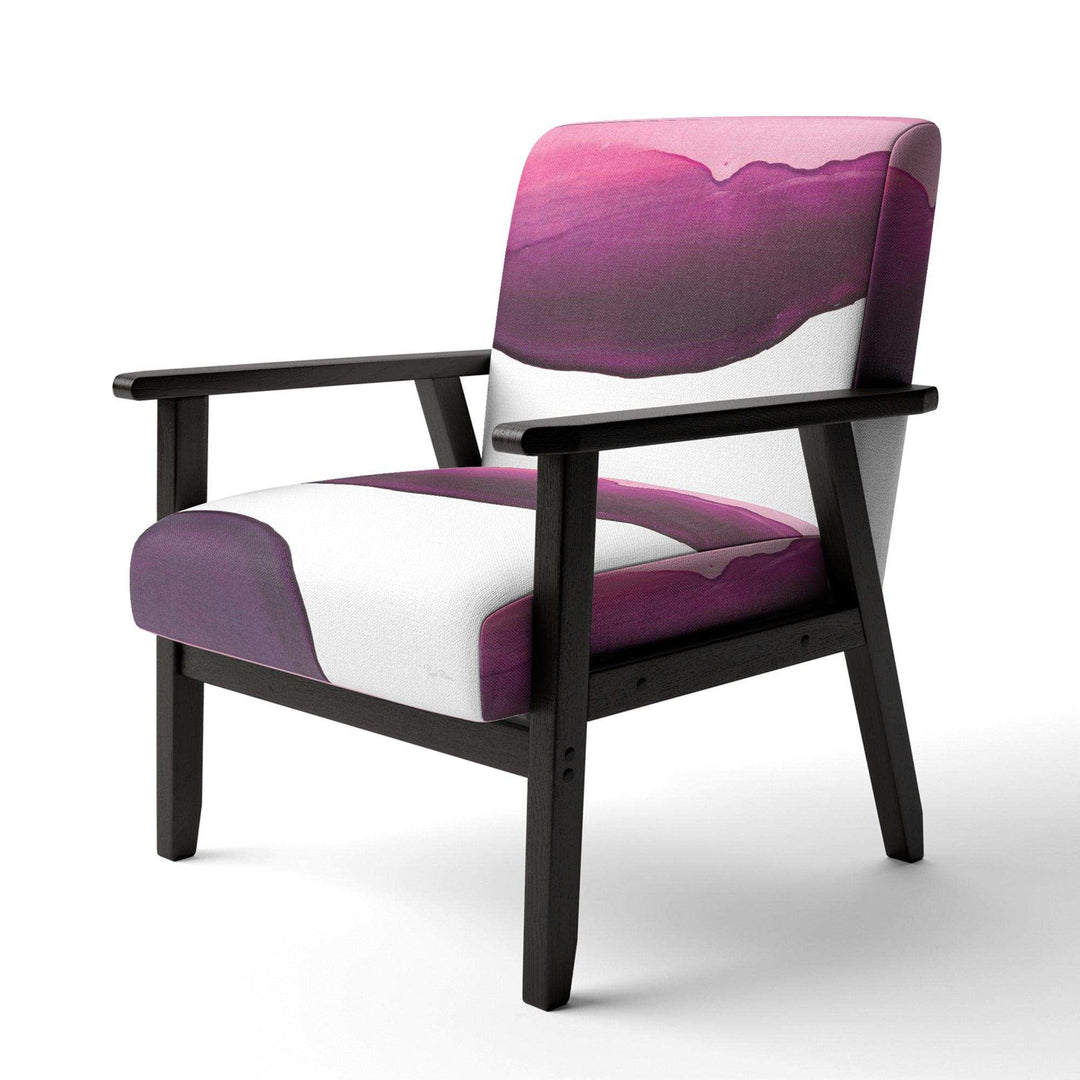 Paint of Magenta Stone Shabby Chic Accent Chair