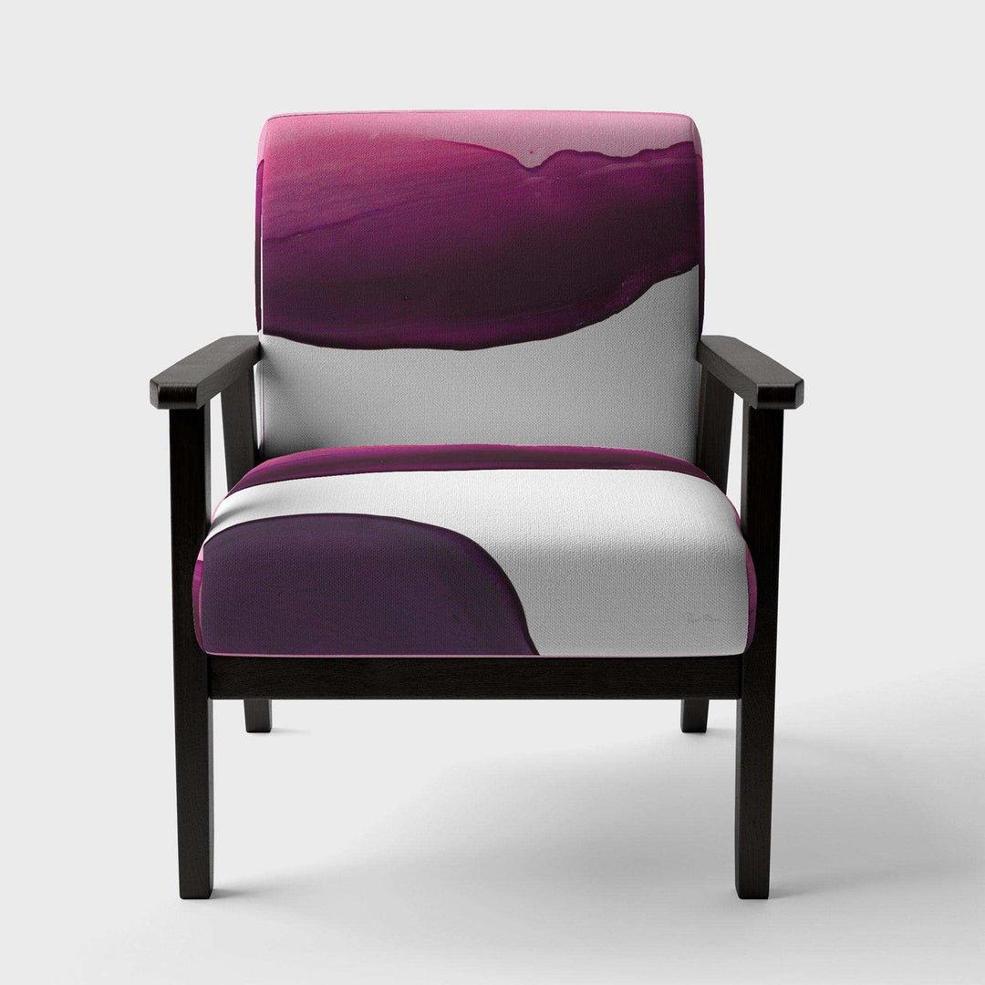 Paint of Magenta Stone Shabby Chic Accent Chair