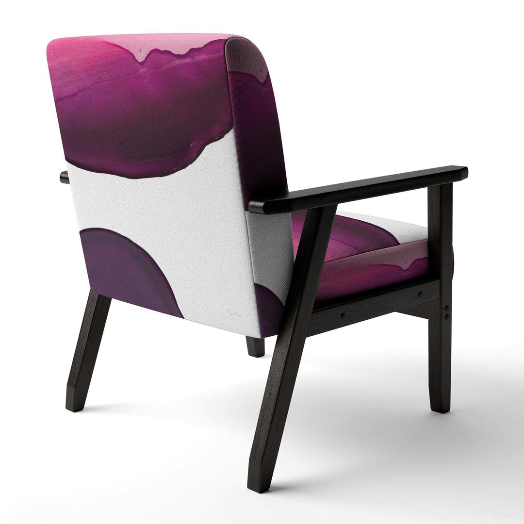 Paint of Magenta Stone Shabby Chic Accent Chair