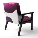 Paint of Magenta Stone Shabby Chic Accent Chair