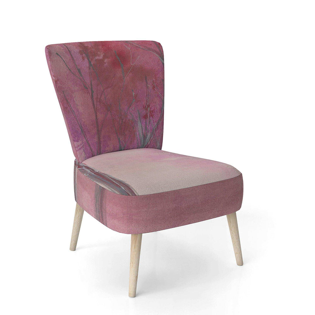 Pink Forest Tranditional Accent Chair