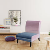 Purple Rock landscape III Shabby Chic Accent Chair