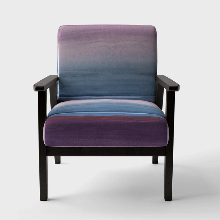 Purple Rock landscape III Shabby Chic Accent Chair