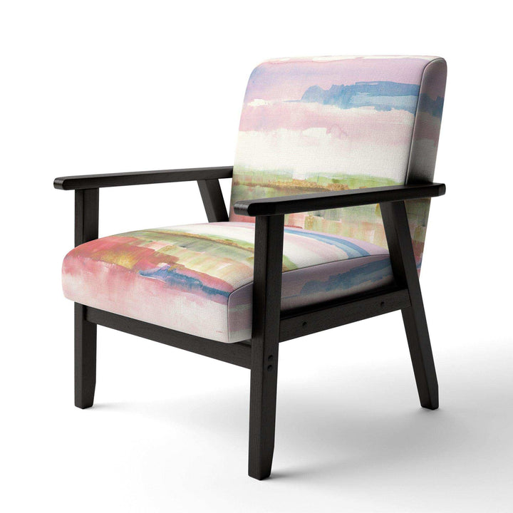 Influence of Line and Color Gold Bright Shabby Chic Accent Chair