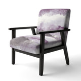 Midnight at the Lake III Amethyst and Grey Shabby Chic Accent Chair