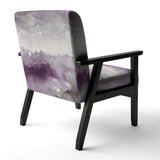 Midnight at the Lake II Amethyst and Grey Shabby Chic Accent Chair