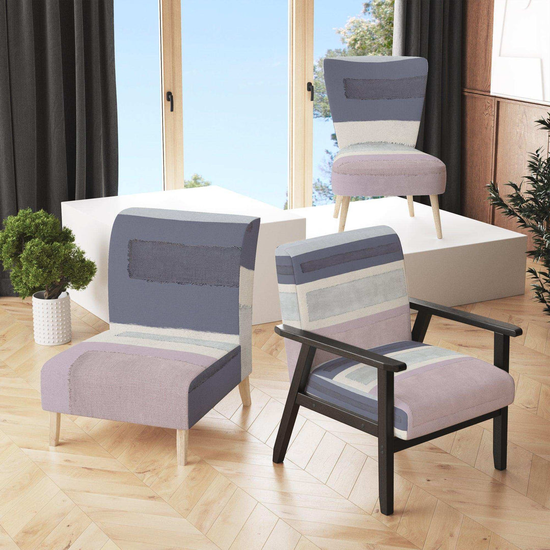 Painted Weaving IV FB Modern Accent Chair