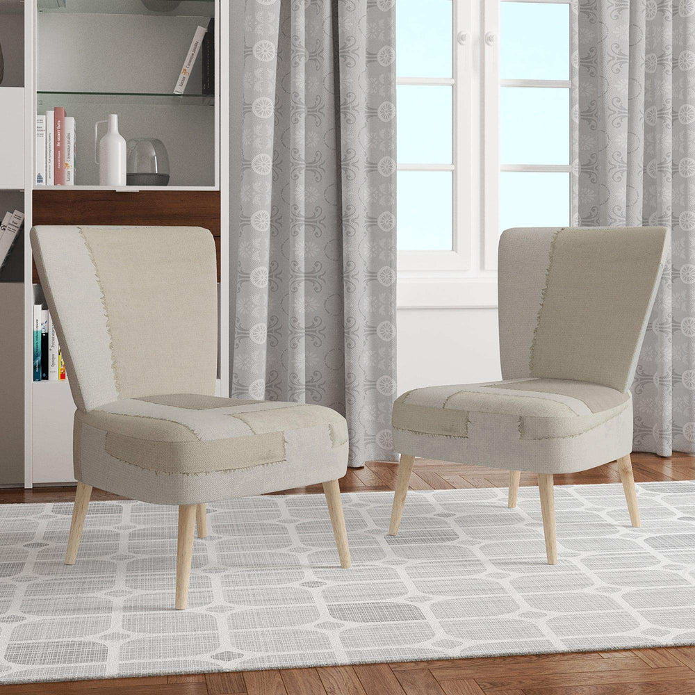 Painted Weaving III FB Modern Accent Chair