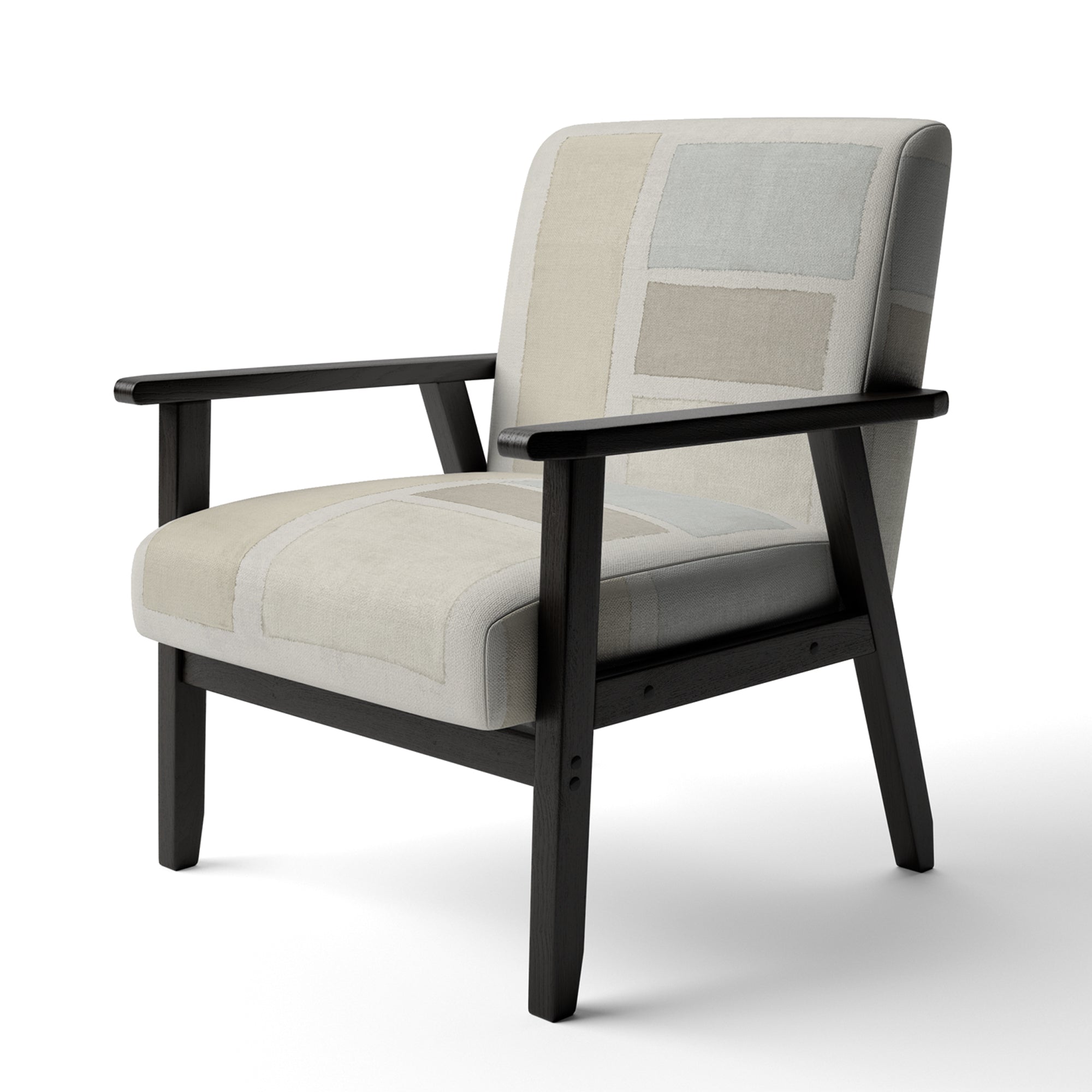 Painted Weaving III FB Modern Accent Chair