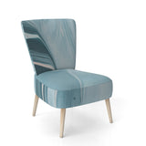 Blue Modern Water I Modern Accent Chair