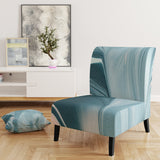 Blue Modern Water I Modern Accent Chair