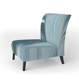 Blue Modern Water I Modern Accent Chair