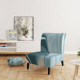 Blue Modern Water I Modern Accent Chair