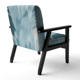 Blue Modern Water I Modern Accent Chair