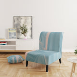 Abstract Water I Modern Accent Chair Slipper Chair