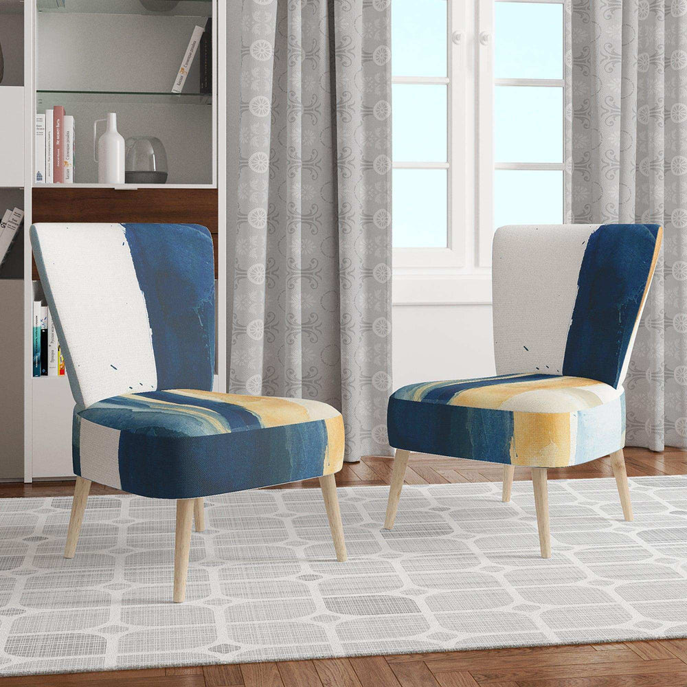 Indigo Panel IV Glam Modern Accent Chair