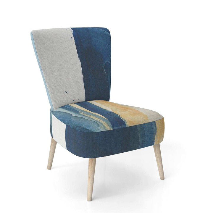 Indigo Panel IV Glam Modern Accent Chair