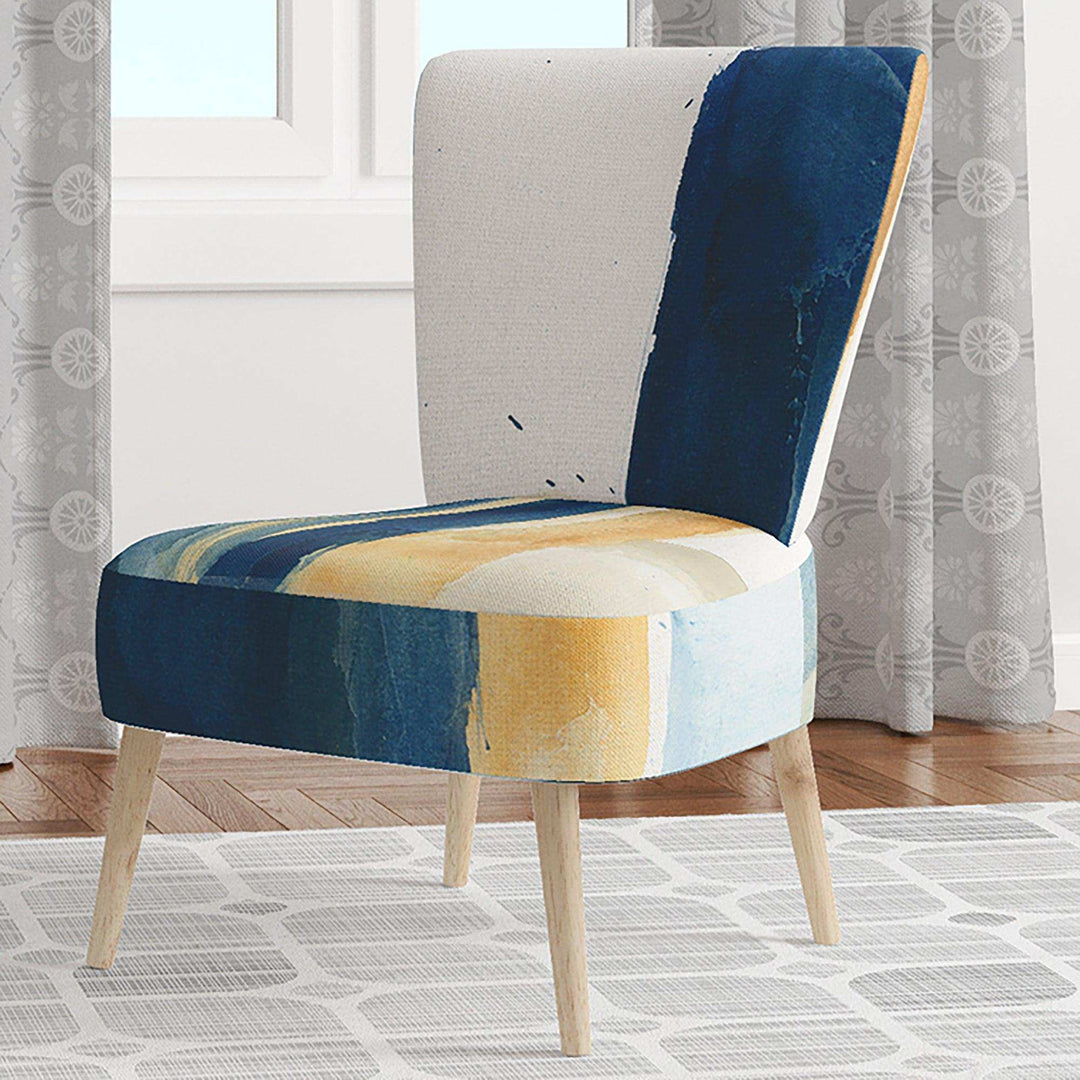 Indigo Panel IV Glam Modern Accent Chair