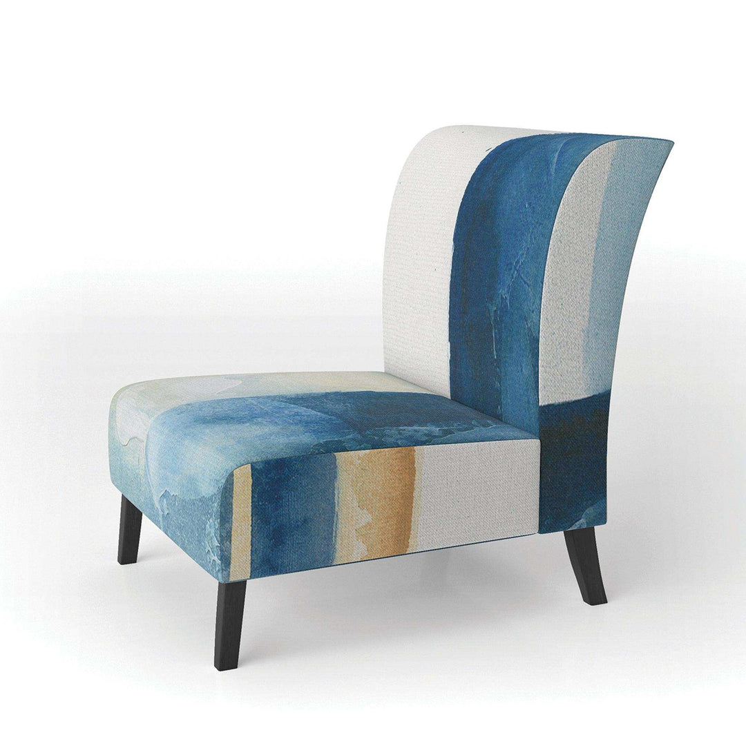 Indigo Panel IV Glam Modern Accent Chair